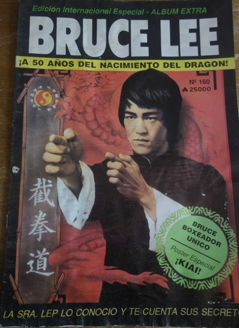 BRUCE LEE magazine side cover Issue 160  January 1990